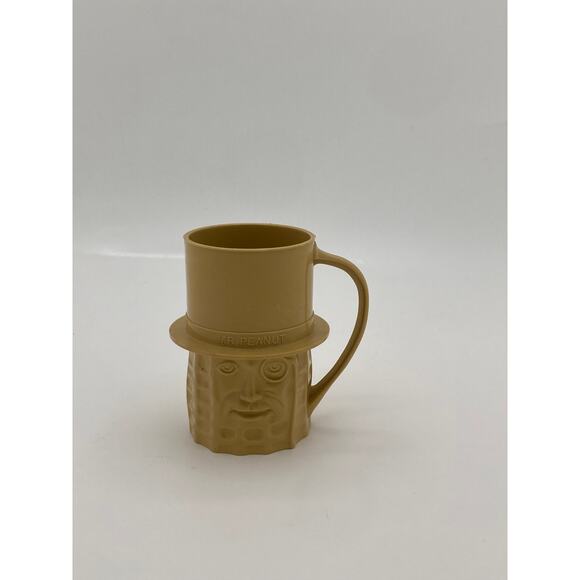 Vintage Mr. Peanut Mug Planters Promo Cup 1970s Plastic Made in USA - Picture 1 of 7